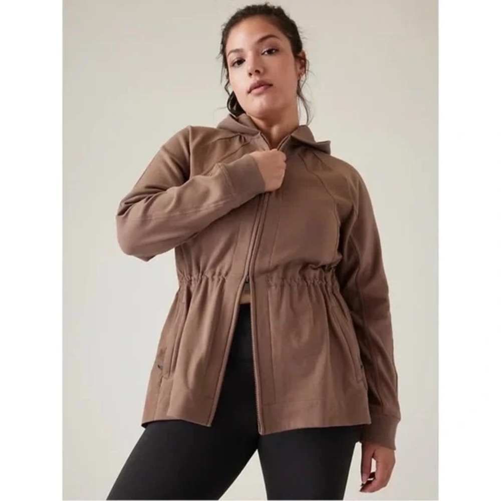 Athleta Triumph Hybrid Jacket Tunic XL Black